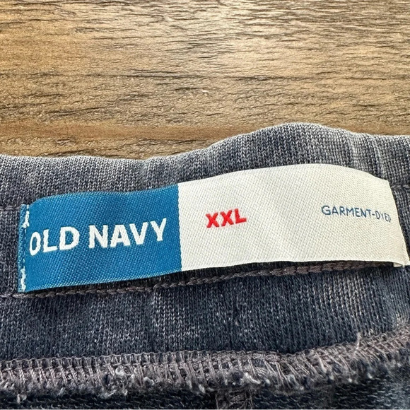 NWT Old Navy Mens XXL 2XL Mineral Navy Blue Garment Dyed 7” Sweat Shorts New - Picture 3 of 7